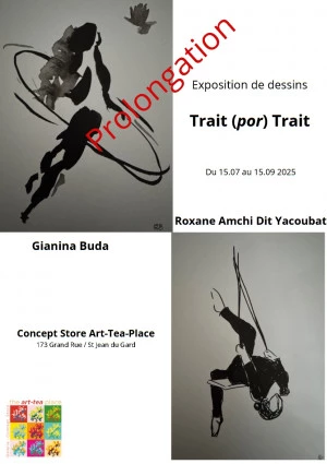 Affiche Trait (por)Trait - Exposition de Dessins [Prolongation]