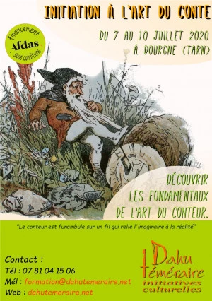 Affiche Stage d'initiation à l'art du conte 