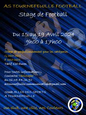 Affiche Stage de Football AS Tournefeuille