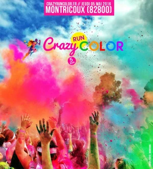 Affiche Crazy Run Color 