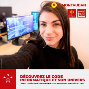 Affiche Découvrez le code informatique et son univers