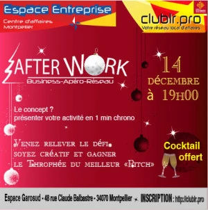 Affiche Invitation à l'Afterwork de Noel !