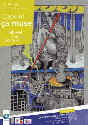 Affiche Exposition « Çapeint : ça muse » au Château-musée du Cayla