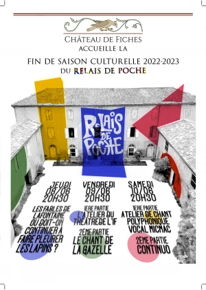 Affiche Clôture de saison du Relais de Poche au château de Fiches