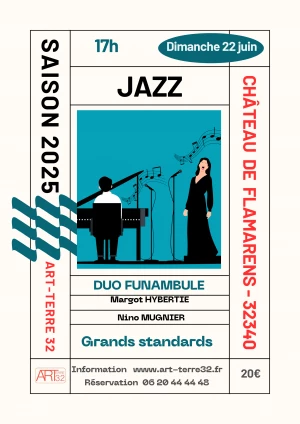 Affiche CONCERT - JAZZ - Piano Voix Nino Mugnier & Margot Hybertie