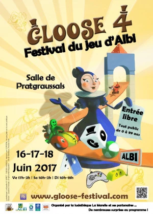 Affiche Gloose N°4 - festival du jeu d'Albi