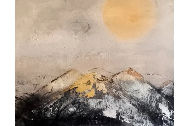 Les 3 mondes - Mixed médias,65/80 cm - 1100 euros 