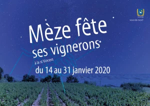 Affiche Mèze fête ses vignerons à la Saint-Vincent 