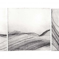 Paysage - Eau forte, 8 x 20 cm