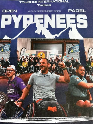 Affiche Open Pyrénées Padel Fauteuil 