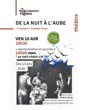 Affiche De la nuit à l'Aube - Cie L'Explique Songe