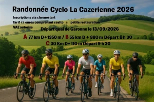 Affiche La Cazerienne Cyclo 2026