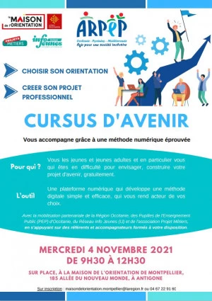 Affiche Atelier "Cursus d'avenir"