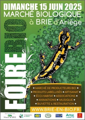 Affiche Foire Bio à Brie d'Ariège