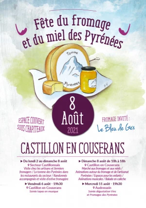 Affiche Fête du fromage et du miel des Pyrénées