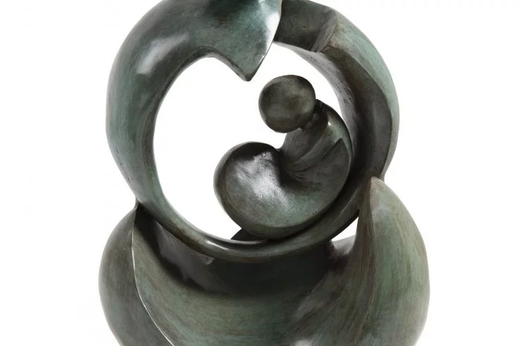 Protection - Sculpture en bronze