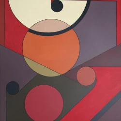 AG_02 "Son nome est ROUGE" - Peinture acrylique sur toile 116x89 cm - Fond Louis Vuitton depuis 2019 