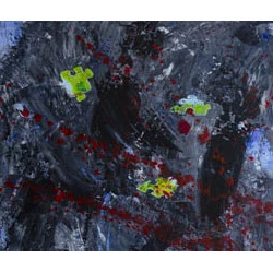 Sans titre - Technique mixte sur toile - Agnès Vangell 
