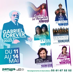 Affiche Festival Gabriel Fauré - Sophie la harpiste