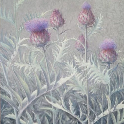 Cardons I - huile sur toile 40x40