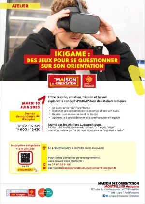 Affiche IKIGAME : des jeux pour se questionner sur son orientation