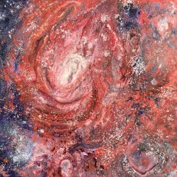 NEBULEUSE INTERIEURE - Huile sur lin, 60 x 60 cm