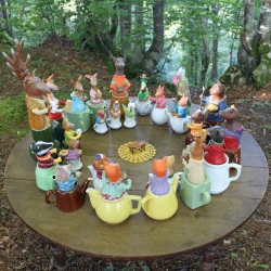 L'auberge forestière - série de 26 théières - 2014 - Emilie Passal 