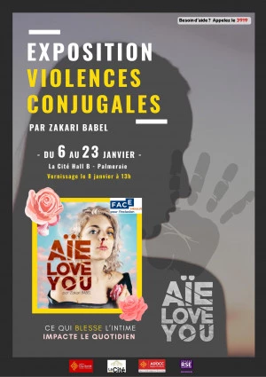 Affiche Exposition Aïe Love You