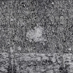 "We are still alive" - Gravure sur toile de lin, 200 x 280 cm, 2015 - Bernard Rousseau 