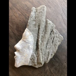 Tsar Atoustra (profil 2) - Pierre, plâtre et argile