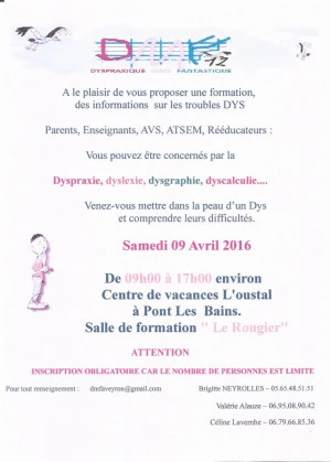 Affiche Venez vous mettre dans la peau d'un DYS