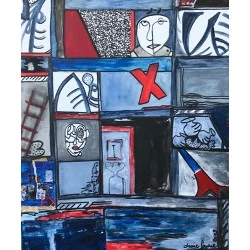 CE QUI RESTE A LA FIN acrylique sur toile 150cmx100cm - 2017 - acrylique sur toile 150cm x 100cm - 2017 - 3100 € 