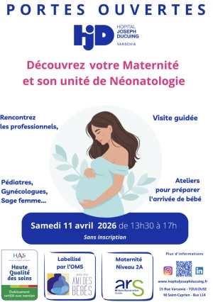 Affiche Journée Portes ouvertes - Maternité Joseph Ducuing