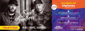 Affiche Les Mardis Live avec South Brothers