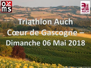 Affiche Triathlon Auch Cœur de Gascogne 