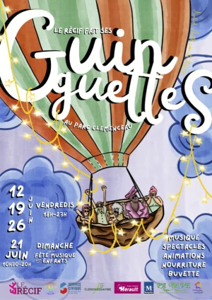 Affiche GUINGUETTE #4— Repas de quartier 