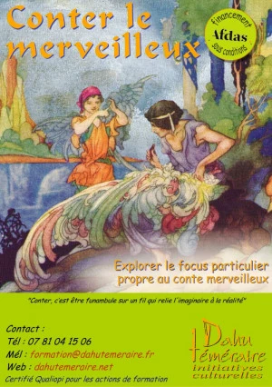 Affiche Conter le merveilleux - Stage Art du Conte