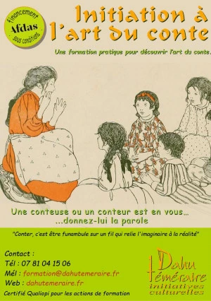 Affiche Stage Initiation à l'art du CONTE 