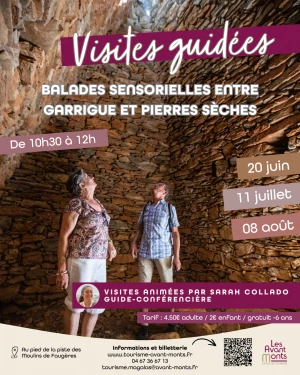 Affiche Balades sensorielles entre garrigue et pierres sèches
