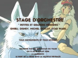 Affiche Stage d'orchestre tous niveaux Petites et grandes héroïnes