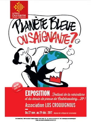 Affiche "Festival de la caricature et du dessin de presse de Castelnaudary … #20e !"