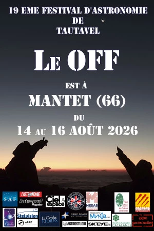 Affiche Festival Off d'Astronomie de Mantet 