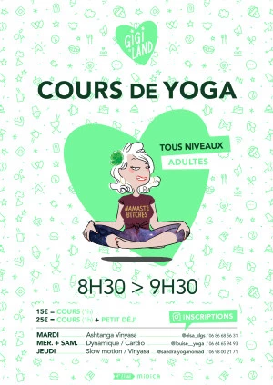 Affiche Cours de Yogo chez Gigiland