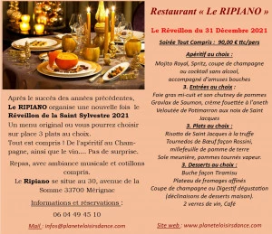 Affiche Réveillon de la St Sylvestre