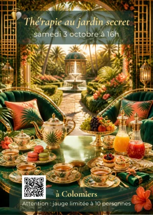 Affiche Thé'R'Happy au Jardin secret