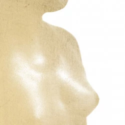 Etat Civil - Virgule - Tirage à la gomme pigmentaire or sur papier recyclé fait main