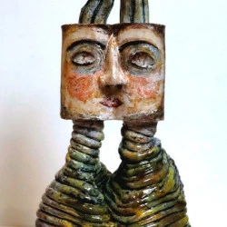 Tu es mon amour - céramique émaillée