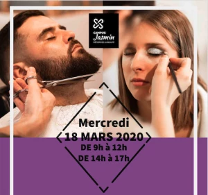 Affiche Journée Portes Ouvertes Coiffure & Esthétique au CAMPUS JASMIN
