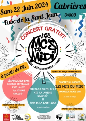 Affiche Fête de la saint Jean/Fuôc de la Sant Jean 