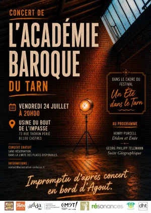 Affiche Concert Académie Baroque du Tarn